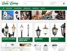 Tablet Screenshot of casaliving.dk